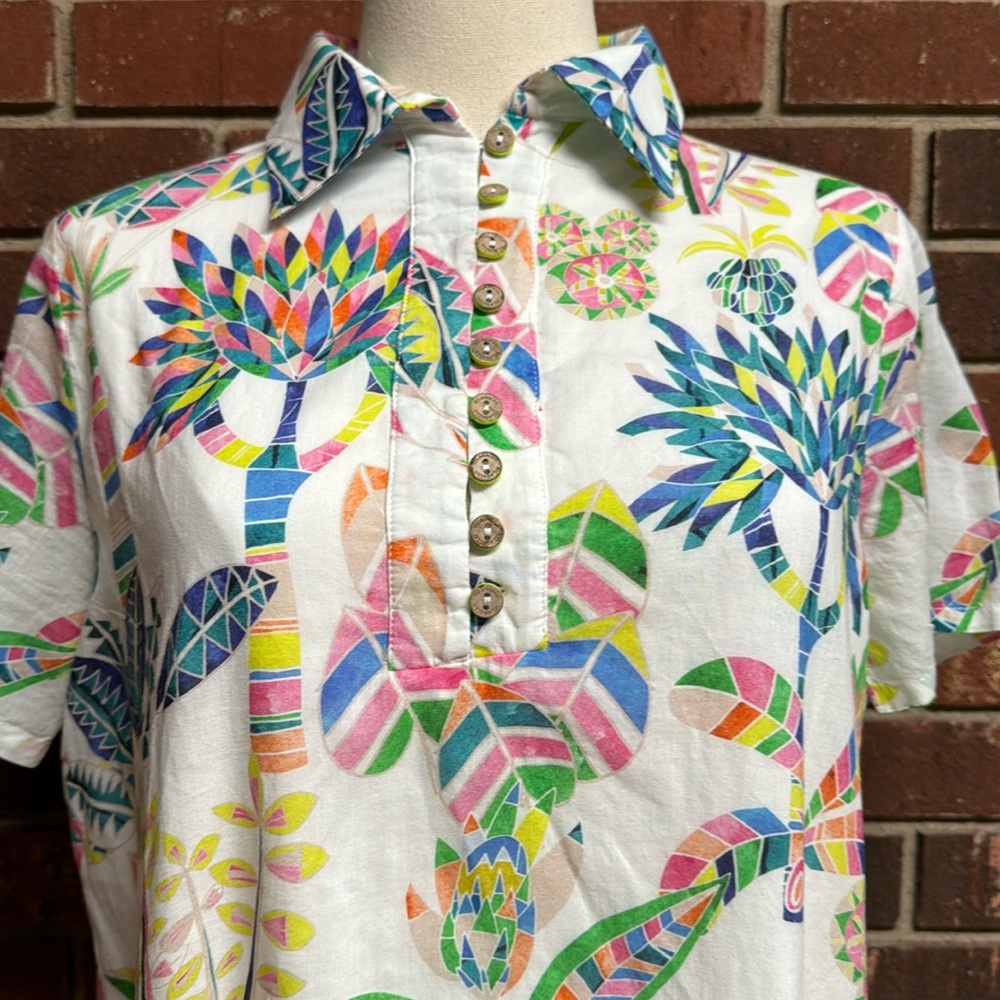 Vilagallo Dalia Tropical Floral Dress